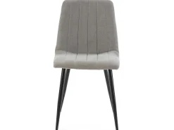 Pack 4 sillas Sagi tapizadas en tela color gris