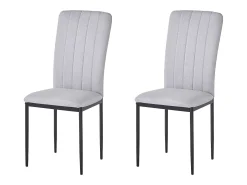 Pack 2 Sillas Salón Comedor Trenton Contemporáneo Gris Ceniza