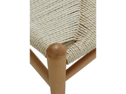 Pack 4 sillones madera de haya con asiento trenzado
