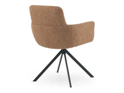 Pack 4 sillones tapizados tweed terracota moteado