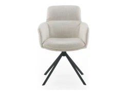 Pack 4 sillones tapizados tweed blanco moteado