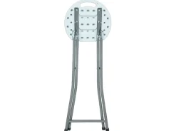 Pack 10 Taburetes Plegables Alto Blanco 30x76cm 7house