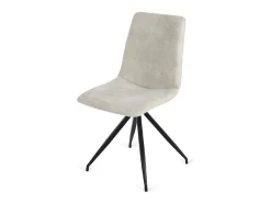 Pack de 4 sillas Alicante tapizadas en marfil, 91 cm (alto) 46 cm (ancho) 51 cm (fondo)