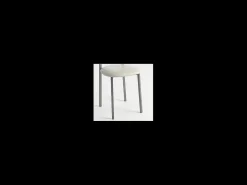 Pack de 2 sillas Berlin estructura gris tapizado crema, 90 cm(alto)38 cm(ancho)38 cm(largo