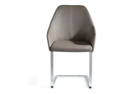 Pack de 2 sillas Lina en color gris topo 55 x 58 x 88/46 cm (largo x ancho x alto)