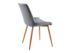 Pack de 4 sillas Marlene tejido tapizado gris/oak Adec