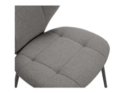 Pack de 2 sillas md-Belinda tapizado textil gris antracita, 83cm(alto) 50cm(ancho) 58cm(la