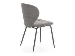 Pack de 2 sillas md-Belinda tapizado textil gris antracita, 83cm(alto) 50cm(ancho) 58cm(la