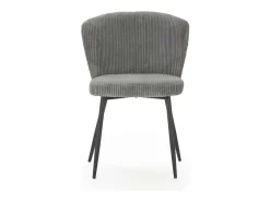 Pack de 4 sillas modelo Guadiana tapizado textil gris, 78cm(alto) 47cm(ancho) 58cm(largo)