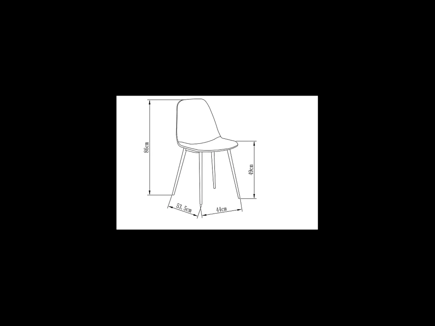 Pack de 4 sillas modelo Margot tapizadas en textil avellana, 45cm(ancho ) 86cm(altura) 53.