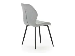 Pack de 4 sillas modelo Miño tapizado textil gris hielo, 85cm(alto) 47cm(ancho) 58cm(larg