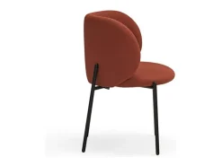 Pack de 2 sillas modelo Mogi tapizado en textil teja, 49/81cm (alto) 59cm (ancho) 56cm (la