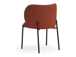 Pack de 2 sillas modelo Mogi tapizado en textil teja, 49/81cm (alto) 59cm (ancho) 56cm (la