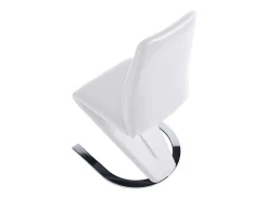 Pack de 2 sillas modelo Qatar tapizadas en simil piel blanco, 40.5cm(ancho ) 96cm(altura)