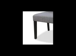 Pack de 2 sillas modelo Villalba tapizadas en textil gris, 99cm(alto) 47cm(ancho) 60cm(lar