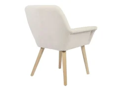Pack de 2 sillas Nature acolchado microfibra beige 82x67,5x64 cm Adec