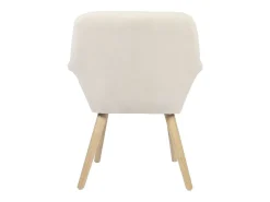 Pack de 2 sillas Nature acolchado microfibra beige 82x67,5x64 cm Adec