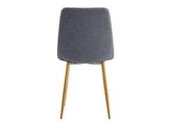 Pack de 4 sillas para cocina o comedor Nails tapizado textil gris/roble, 87cm(alto) 44cm(a