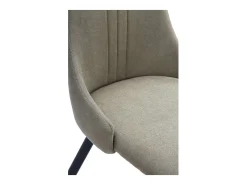 Pack de 4 sillas para cocina o comedor Izan tapizado textil verde, 91cm(alto) 50cm(ancho)