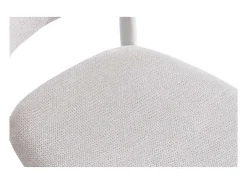 Pack de 2 sillas para cocina o comedor Vera tapizado textil beige/blanco,79cm(alto) 48cm(a