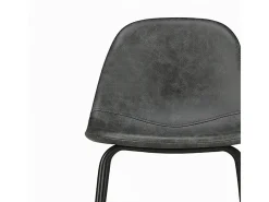 Pack de 4 sillas para isla central topo y gris/negro 65 cm - Henrik