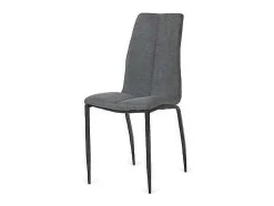 Pack de 4 sillas Ronda tapizadas tipo lido gris oscuro. 91 cm (alto) 40 cm (ancho) 60 cm (