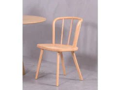 Pack de 2 sillas rústicas para el comedor - Organic - Haya natural