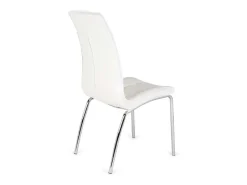 Pack de 4 sillas San Sebastián tapizado en polipiel blanco. 42 cm(ancho ) 96 cm(altura) 5
