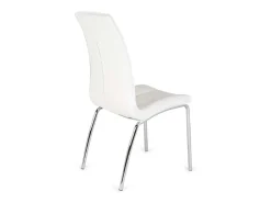 Pack de 4 sillas San Sebastián tapizado en polipiel blanco. 42 cm(ancho ) 96 cm(altura) 5