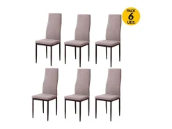 Pack de 6 sillas Yuri Jarama marengo/negro