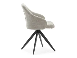 Pack de 2 sillones giratorias modelo Tamesis tapizado textil taupe, 84cm(alto) 56.5cm(anch