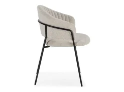 Pack de 2 sillones modelo Lidia tapizado textil blanco, 81.5cm(alto) 54cm(ancho) 57cm(larg