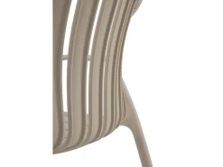 Pack de 4 sillones polipropileno color camel