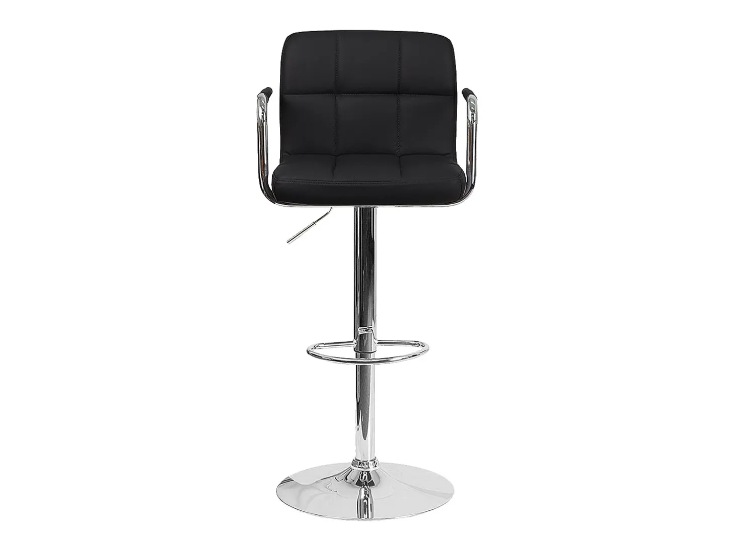 Pack de 2 taburetes de bar negros con reposabrazos MIKE