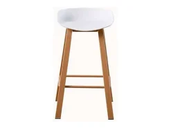 Pack de 2 taburetes Goya en blanco. 78cm(alto) 42cm(ancho) 51cm(fondo)