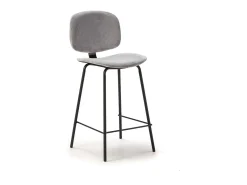 Pack de 2 taburetes modelo MARIO acabado gris, 65/98cm(alto) 50cm(ancho) 44cm (largo)