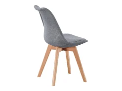 Pack de comedor Bistro color gris (4 sillas tapizadas) 84x48x54 cm
