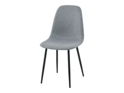 Pack de comedor Lisa en colores gris y pata negra (4 sillas) 88x55x45 cm