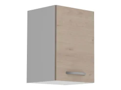 Pack Muebles Cocina Eko Moderno Blanco Mate/Roble Jackson Fregadero Horno