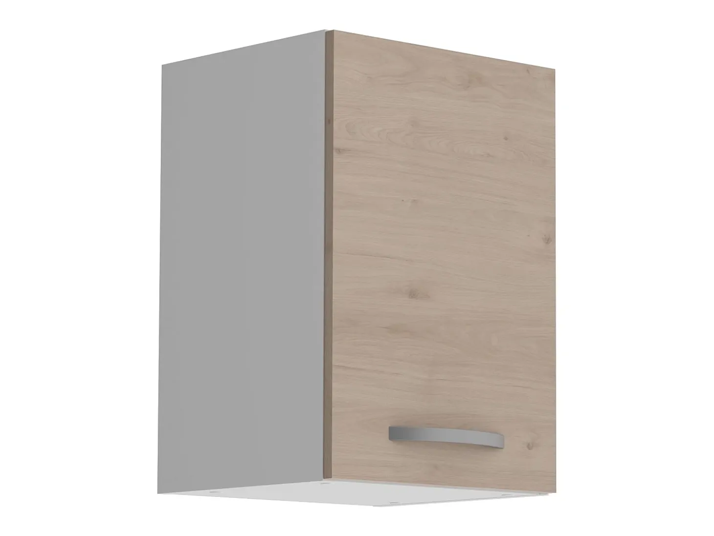 Pack Muebles Cocina Eko Moderno Blanco Mate/Roble Jackson Fregadero Horno
