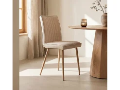 Packs 4 sillas Beige 44 x 86 cm