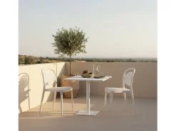 Packs 4 sillas Blanco 43 x 80 cm