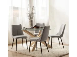 Packs 2 sillas Gris 46 x 85 cm