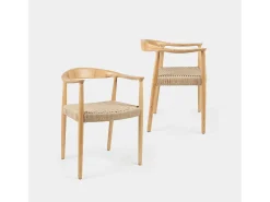 Packs 2 sillas Natural 65 x 74 cm