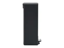 Papelera de pedal antihuellas de acero inoxidable de 30 litros color negro 02_0006099