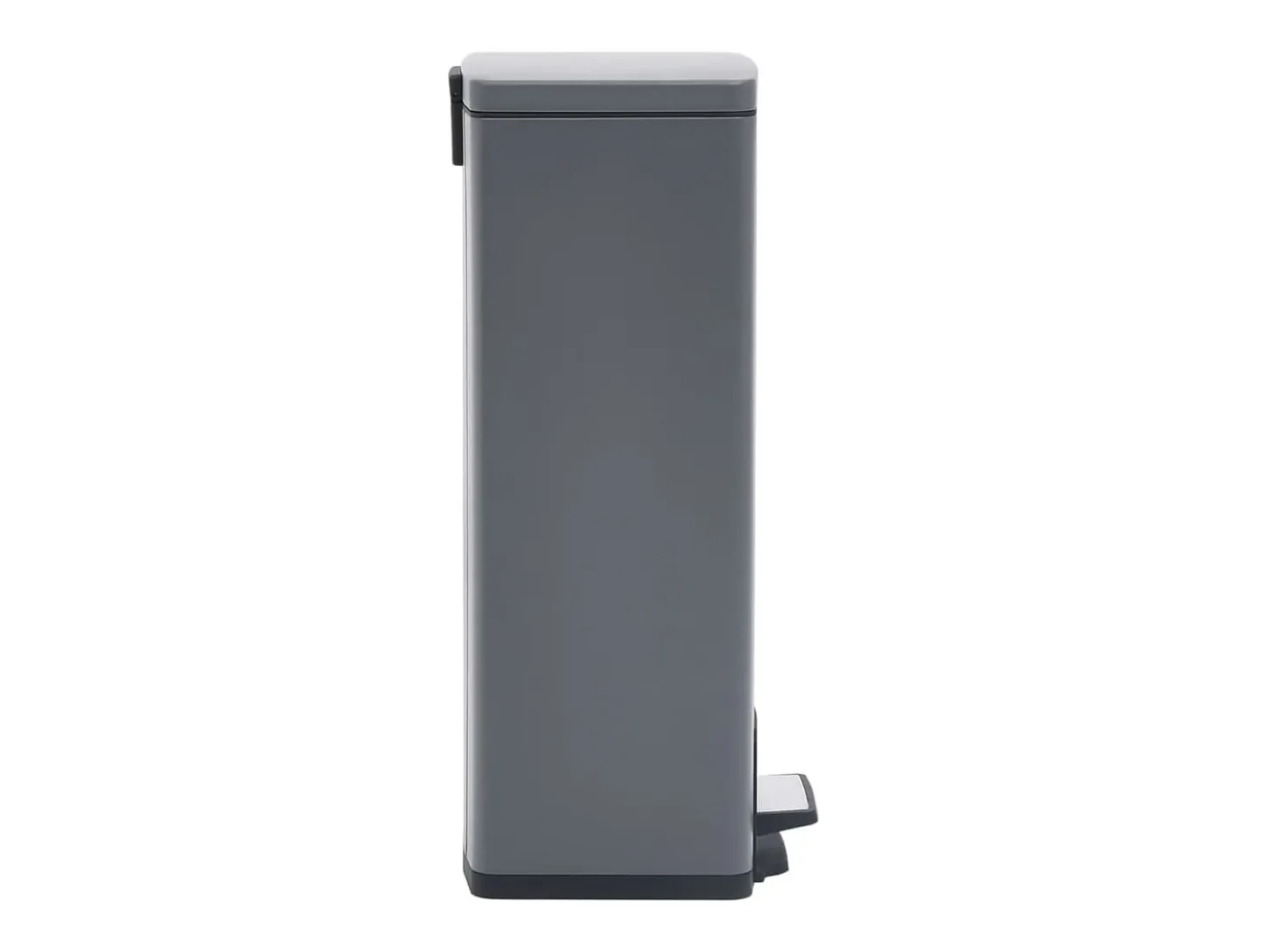 Papelera de pedal antihuellas de acero inoxidable de 30 litros gris 02_0006068
