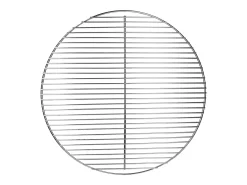 Parilla BBQ portátil acero inóxidable redonda Ø 54,5 cm mango madera insertable