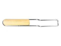 Parilla BBQ portátil acero inóxidable redonda Ø 54,5 cm mango madera insertable