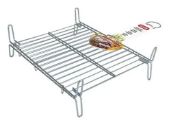 Parrilla Bbq Algon Doble Acero - Medida 25 x 30 cm