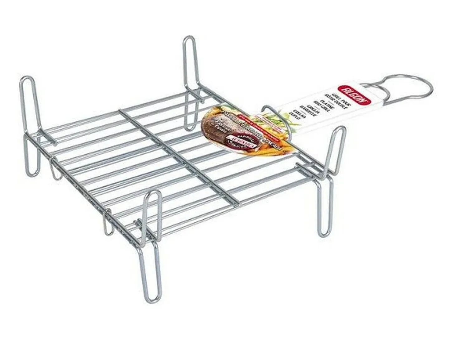 Parrilla Bbq Algon Doble Acero - Medida 25 x 30 cm